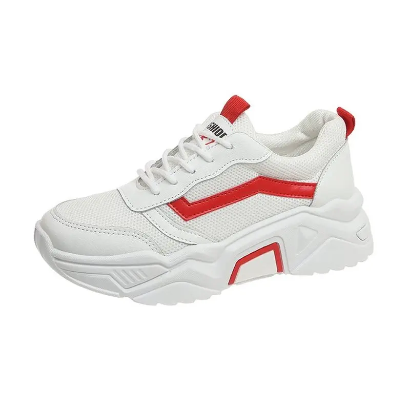 

Women Sneaker Lace Up Woman Comfortable Breathable Female Causal Shoes Spring Autumn Fashion Thick Bottom Zapatos De Mujer
