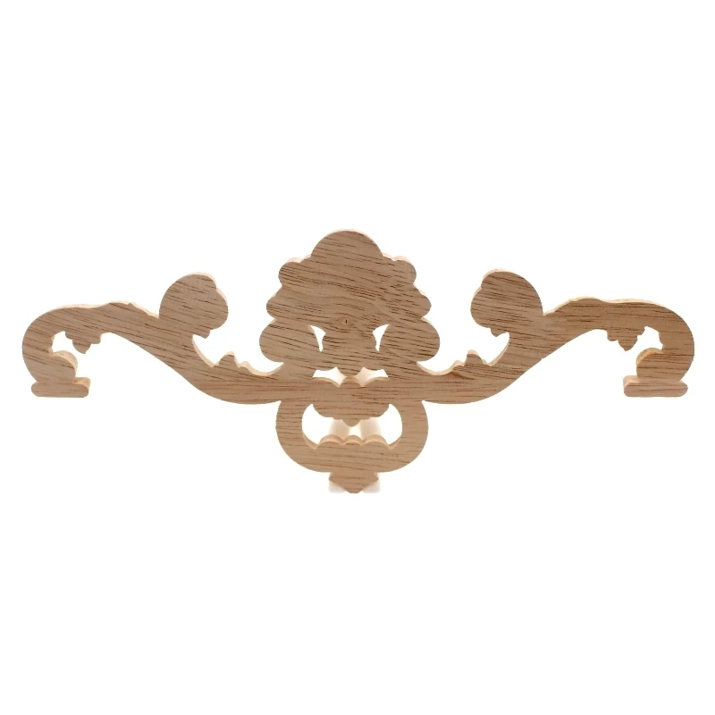 Runbazef резьба по дереву цветочной аппликацией деревянной Цветочные Резные