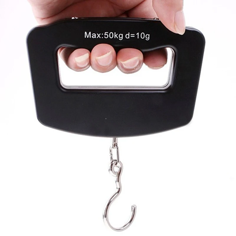 Электронные портативные весы с крючком для багажа ЖК дисплей 50 кг/10 г подвесные