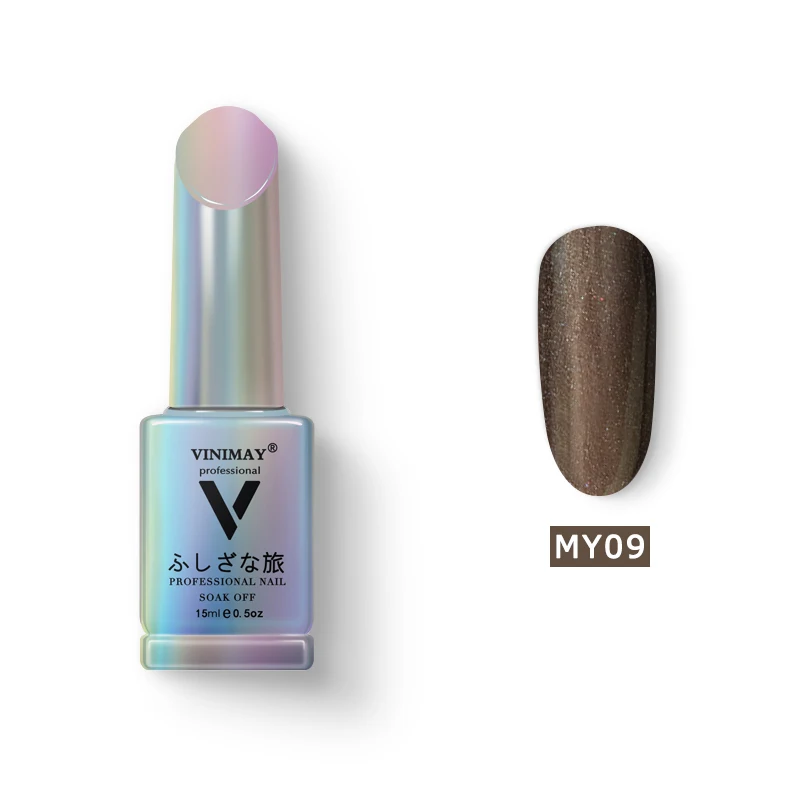 MY09 VINIMAY Гель-лак для ногтей "кошачий глаз" vernis полуперманентный УФ-гель для ногтей лак-праймер впитывающийся Гель-лак для ногтей Полировочный Гель для маникюра - Цвет: MY09
