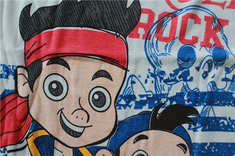 Детские пижамы для мальчиков хлопковая одежда сна домашняя с рисунком пиратов