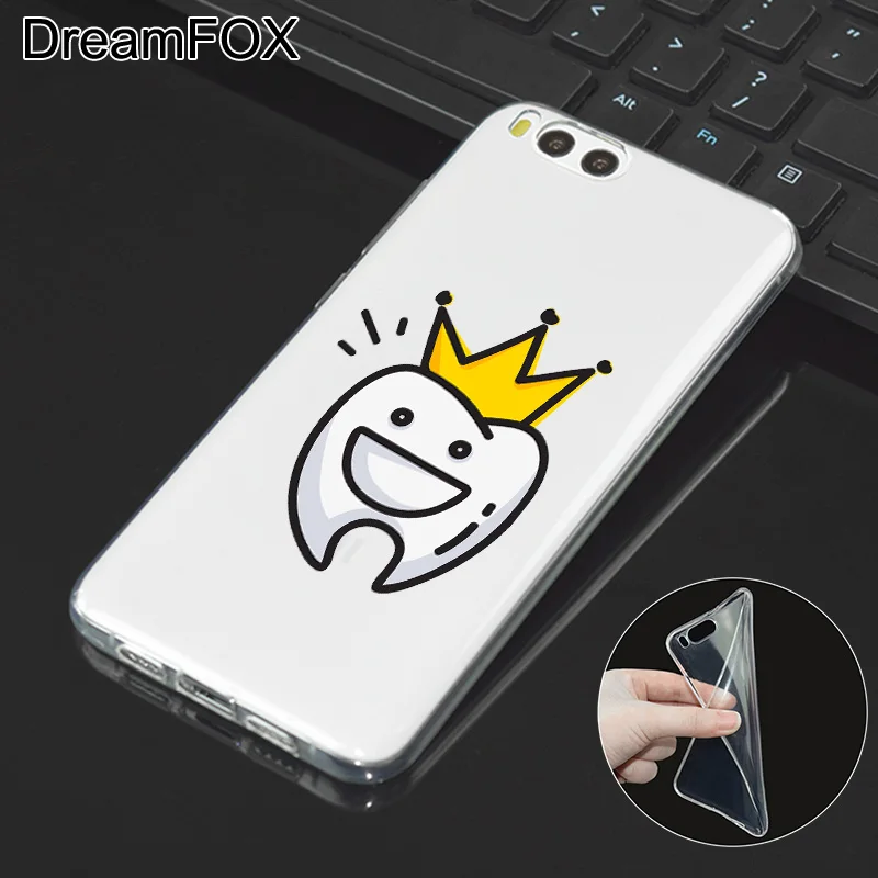 DREAMFOX L508 мультфильм зубы силиконовый чехол-накладка из мягкого ТПУ чехол крышка