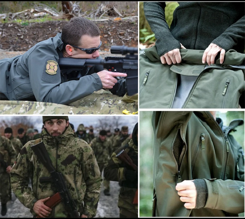 Мандра Night Camo V5 Soft Shell Тактический военный пиджак Для мужчин Водонепроницаемый Зимние флисовые пальто армия одежда камуфляжные куртки