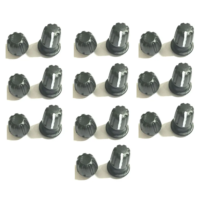 

Lot 10 pair Volume Knob and Channel Selector Knob For Kenwood TK3160 TK3107 TK3207 TK3360 TK2207 KG816 NX320 Radio Walkie Talkie