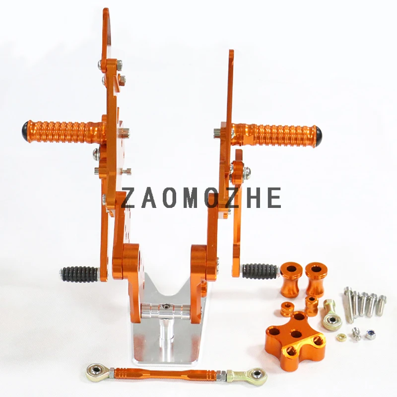 Мотоцикл с ЧПУ Регулируемый Rider Сзади наборы для ухода за кожей Rearset подставка для ног, ухода за кожей ног колышки для KTM Duke 125 200 390 2011 2012 2013