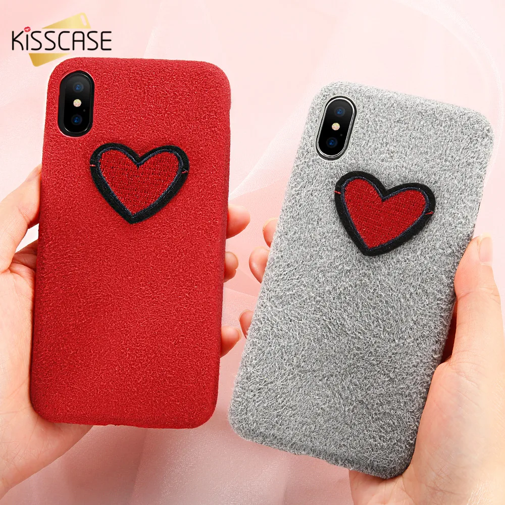Kisscase Симпатичные Сердце Любовь чехол для iPhone 6 6S 7 Чехол мобильного телефона X 5S 5 SE