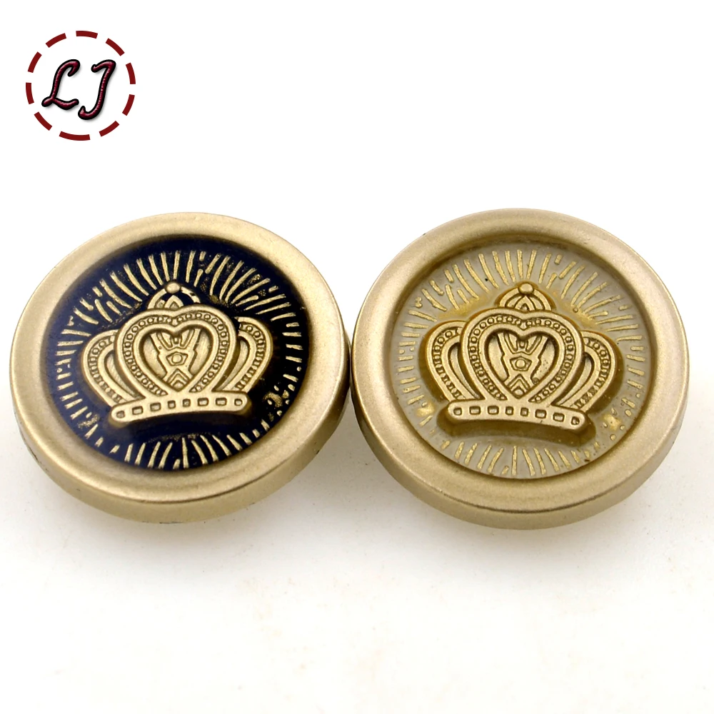 Новая мода Ремесло Кнопка 10 шт./лот краска масляная Корона металлические