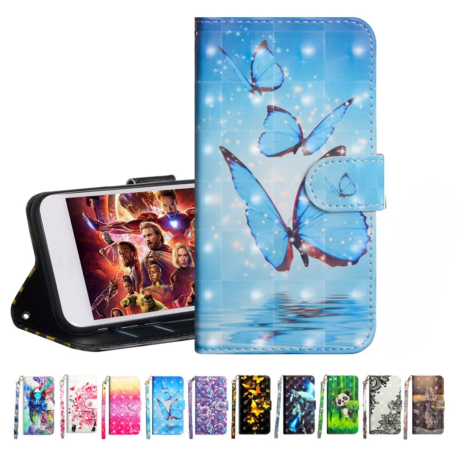 Кожаный чехол бумажник с узором для Samsung A8 A9 Star J8 J7 J3 J2 Pro A6 Plus 2018 J5 2017 2016 J6 J4|Сумки