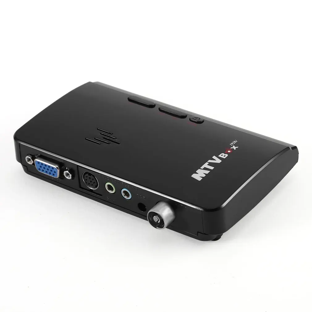 LED MTV Box HD LCD CRT TV BOX AV to VGA RF внешний цифровой ТВ тюнер PC приемник тюнер|Теле- и