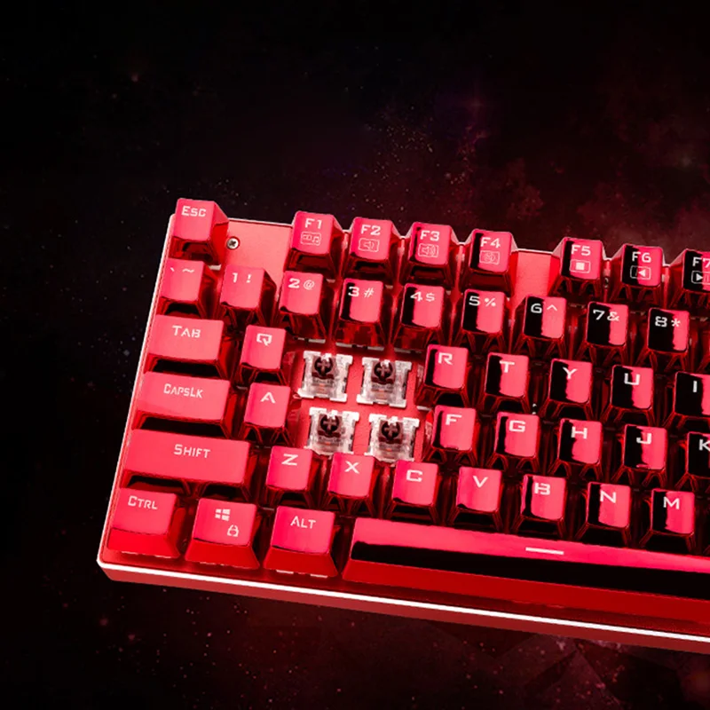 ThundeRobot Красный Паук K75T 104 Клавиш Механическая Клавиатура Коричневый
