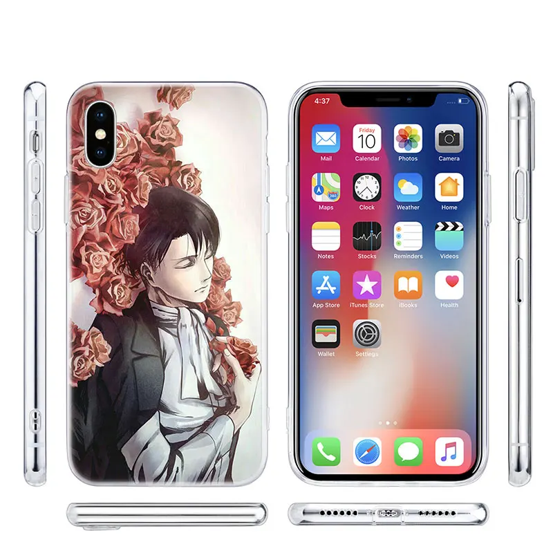 Горячая аниме атака на Титанов Levi Ackerman модный силиконовый чехол для Apple IPhone 11 Pro XS