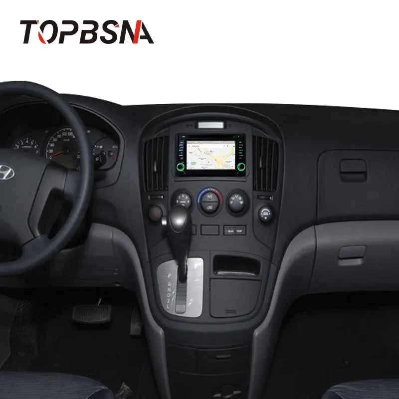 Автомобильный DVD-плеер TOPBSNA на Android 10 2 Din для Hyundai H1 Grand Starex iLoad 2007-2015 GPS-навигация