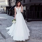 Свадебное платье-трапеция LORIE с кружевной аппликацией из бисера, женское платье