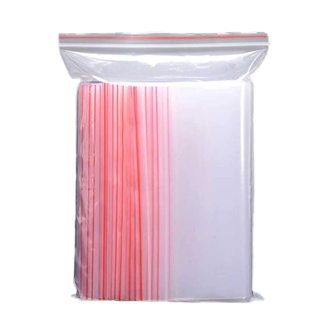 

100pcs/pack Jewelry Ziplock Zip Zipped Lock Reclosable Plastic Poly Clear Bags Thickness 0.05mm