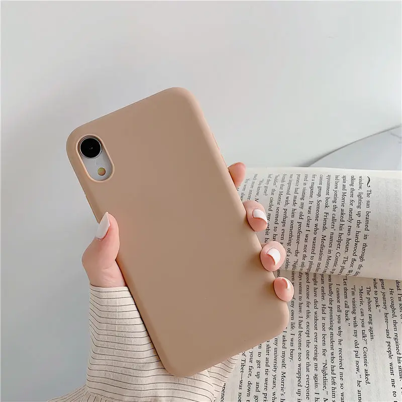 COOLY карамельный цвет матовый чехол для iphone 11 Pro Max 6 S 7 8 Plus X XS XR задняя крышка Мягкий ТПУ силиконовый чехол для телефона s Синий Розовый чехол