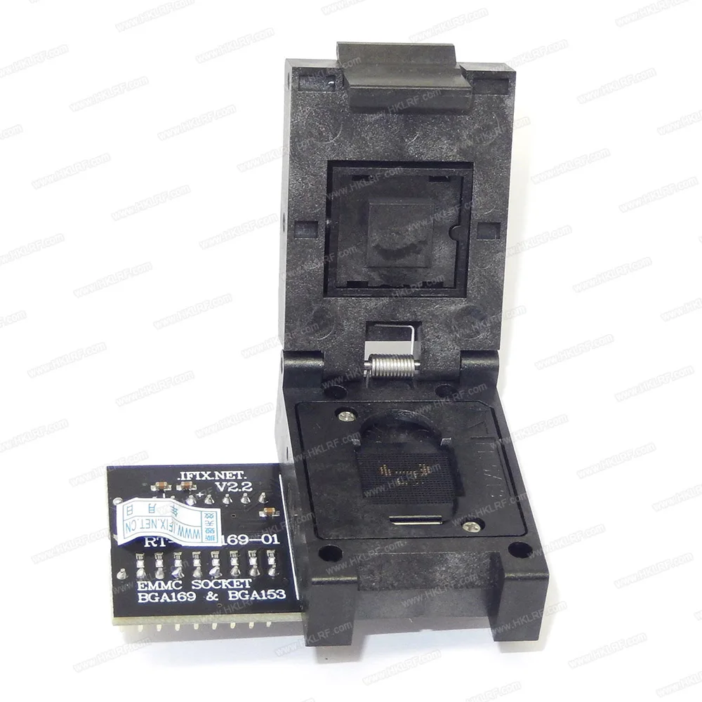 RT-BGA169-01 V2.1 BGA169 BGA153 EMMC адаптер гнездо с 3 шт. BGA матрица ограничительная коробка для RT809H программист