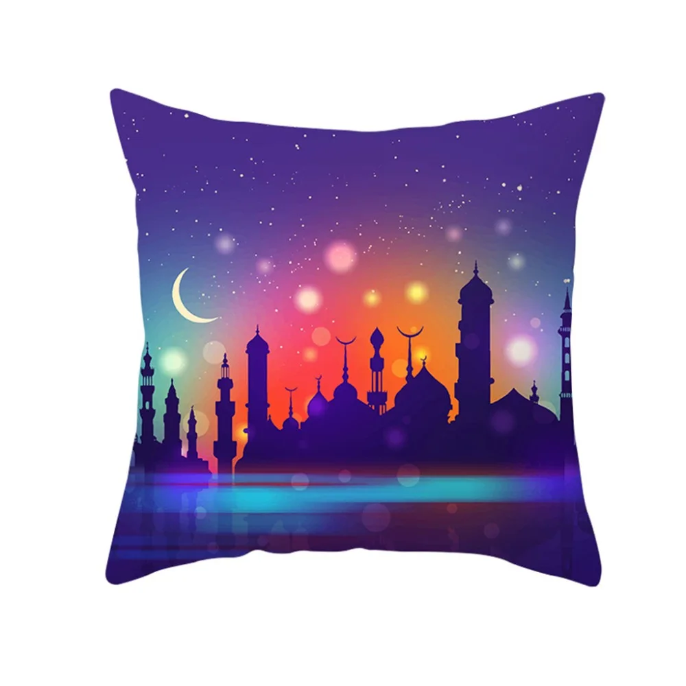 Muslim Ramadan Pillow Case Pattern Polyester Home Bed Mat Set Soft Multicolor 2019 New | Дом и сад