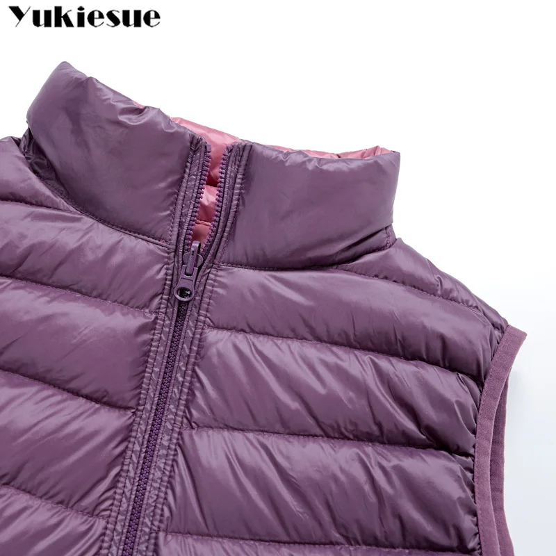 Новинка 2018 женский жилет куртка без рукавов пальто зимний ультрасветильник на