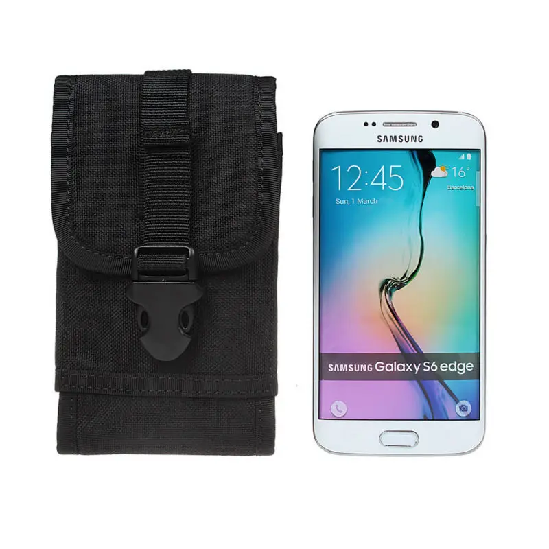 Мягкий поясной чехол большого размера в армейском стиле с крючком для ремня