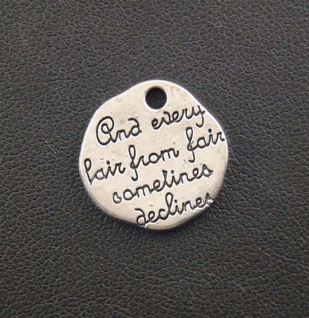 

Подвески серебряного цвета с буквами, Вдохновляющие Подвески «сделай сам», металлический браслет, ожерелье, Ювелирная фурнитура A138, 20 шт.