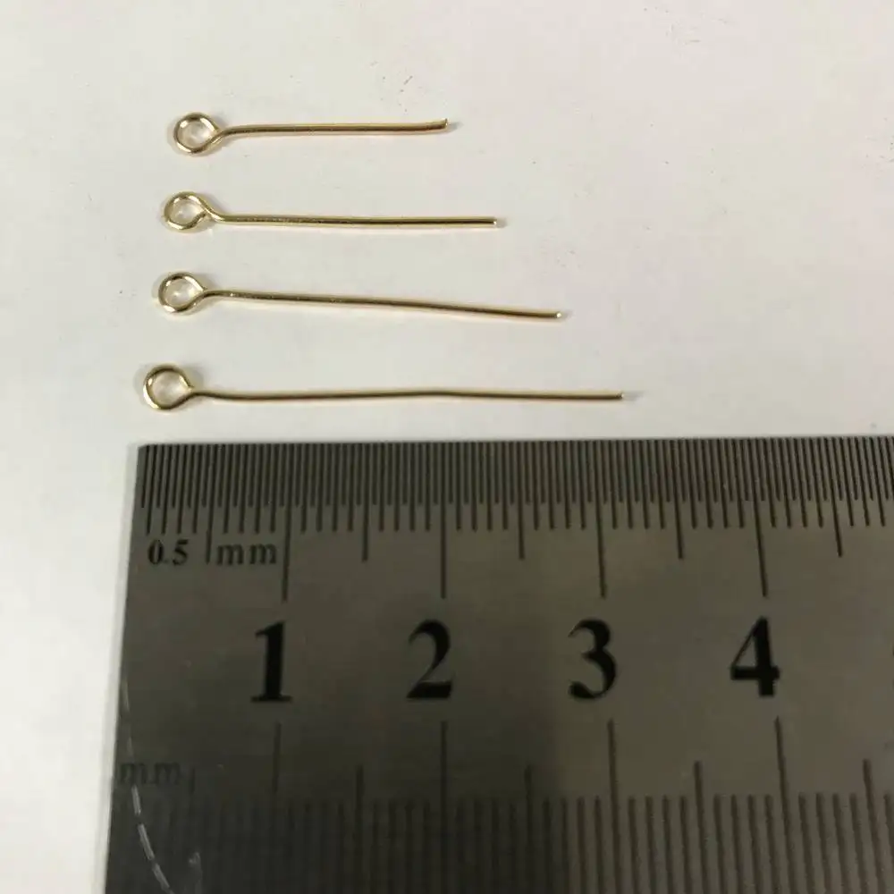 100 шт./лот шпильки в форме шара из серебристого золота прямые Волнистые иглы для