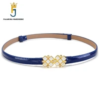 fajarina quality cow skin leather all match vintage belt decorative casual suture belts for women hook buckle belt ldfj080