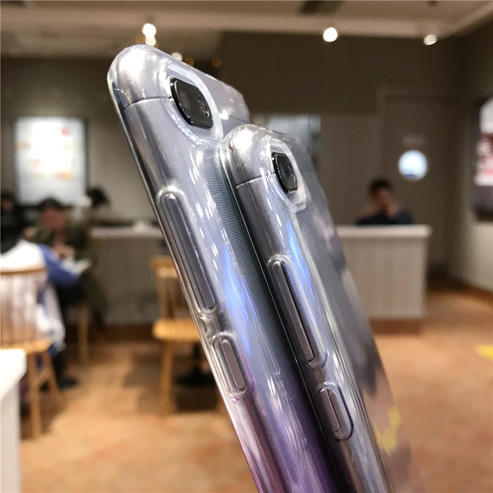 Градиентный чехол для XiaoMi RedMi 6A ТПУ силиконовый защитный мягкие чехлы телефонов 5A