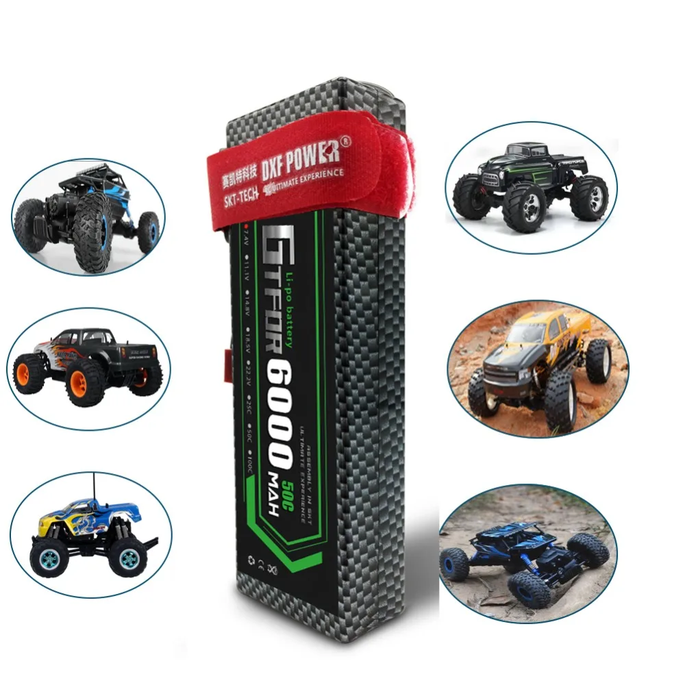 GTFDR 2 шт. 2S 7,4 V 6500 мА/ч, 6000 мА/ч, 50C 60C 120C Lipo Батарея RC Запчасти на колесиках TRX AKKU для TRX TRX4 1/10 автомобиль Радиоуправляемый Дрон вертолет