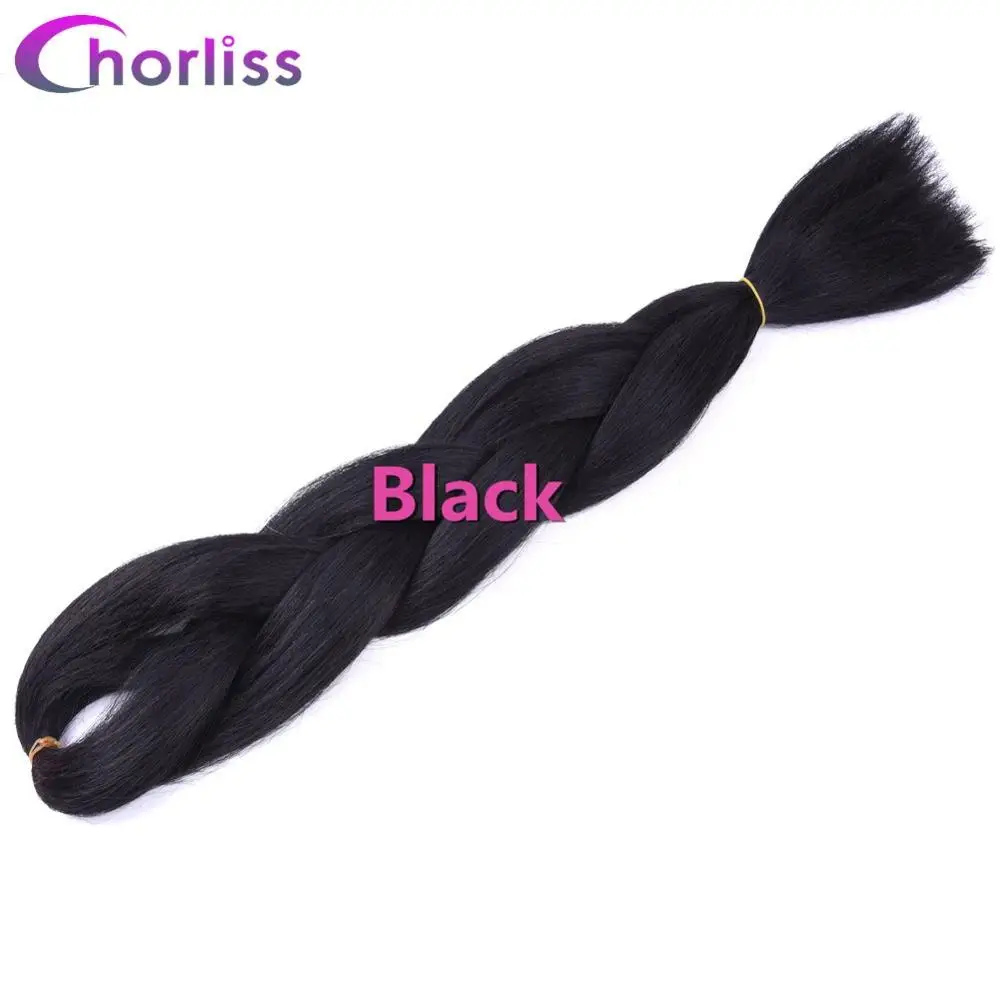 Chorliss 2" Ombre Плетение Волос вязанная косами jumbo косы синтетических крючком Химическое наращивание волос blacktpurpletmint Зеленый 100 г/упак - Цвет: # Бордовый