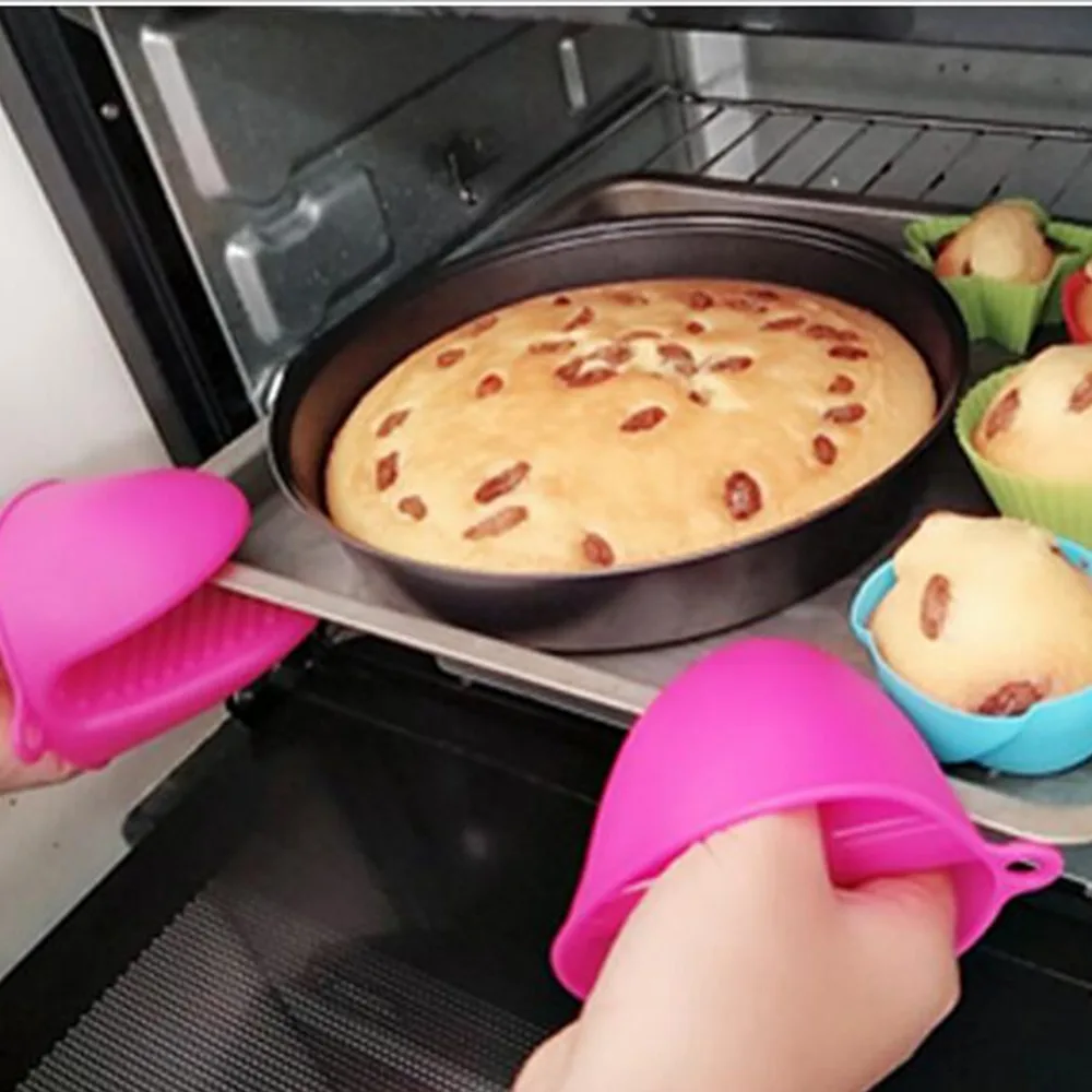 Утепленные Еда Класс Силиконовые Anti крутые перчатки папку чаша Кухня