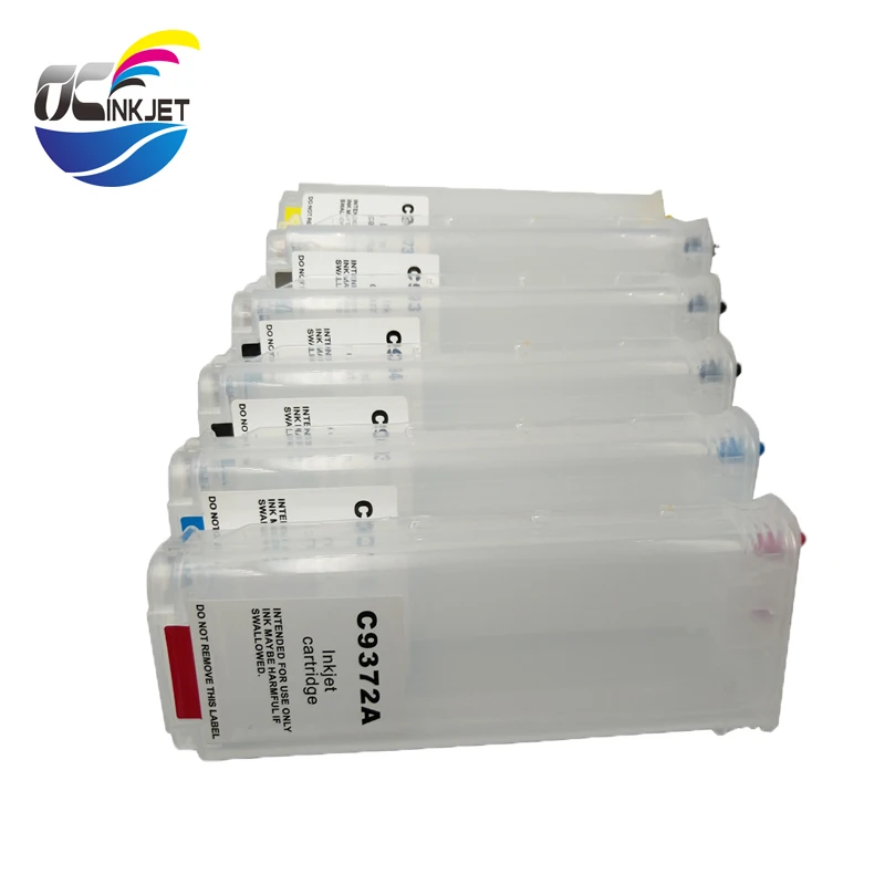 Картридж OCINKJET 280 мл пустые многоразовые чернила 6 цветов для HP 72 T610 T620 T795 T1100 T1120 T1200
