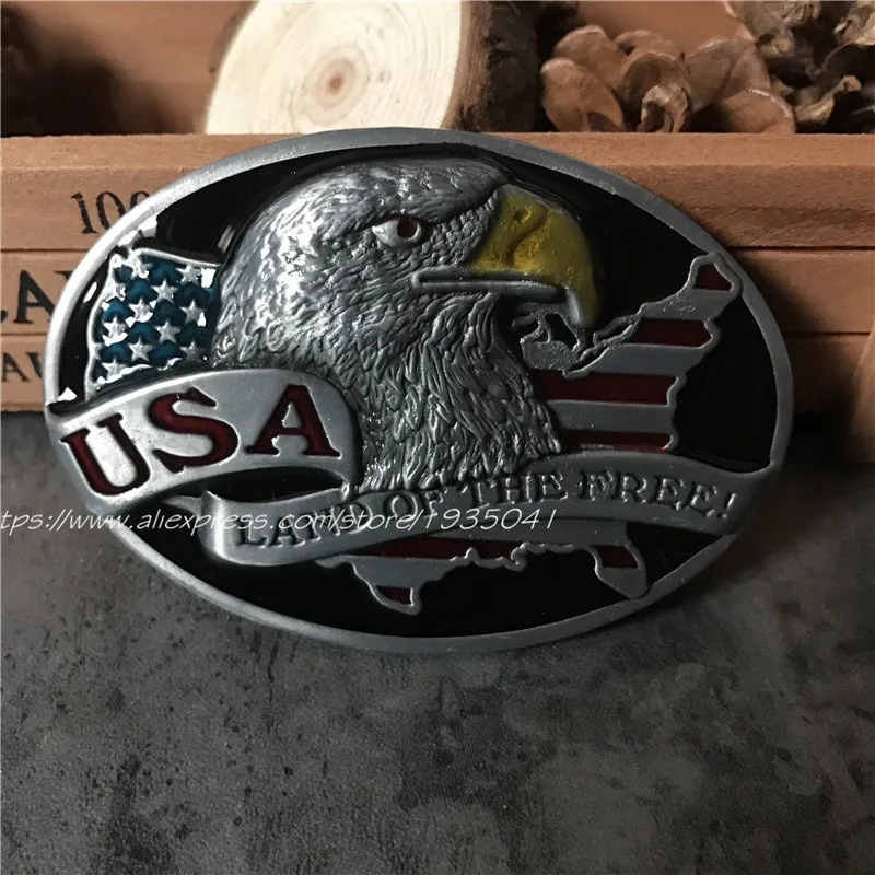 Розничная продажа американский флаг металлическая пряжка для ремня