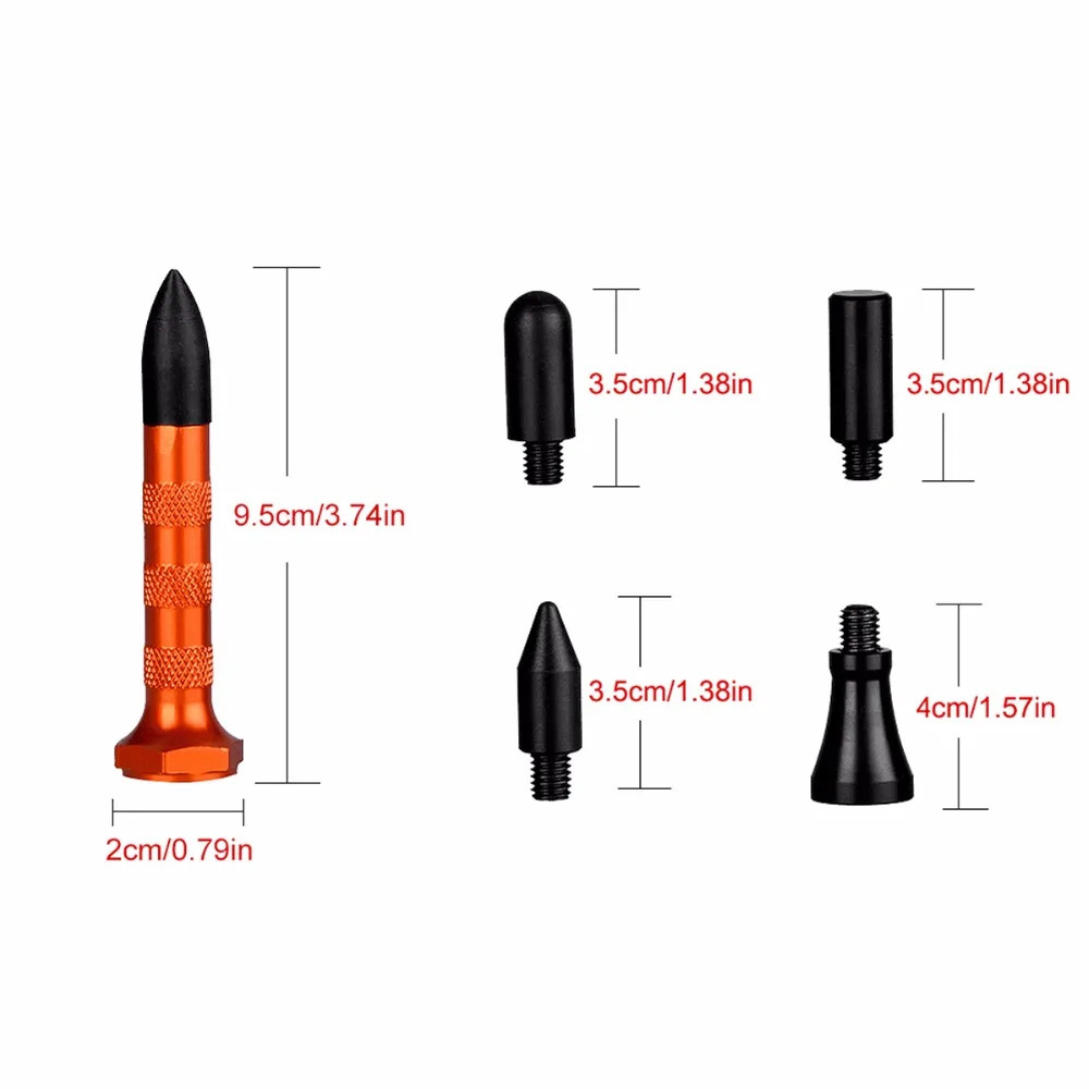 PDR ручка для скручивания с 5 шт. головками кран вниз кузова вмятин инструмент