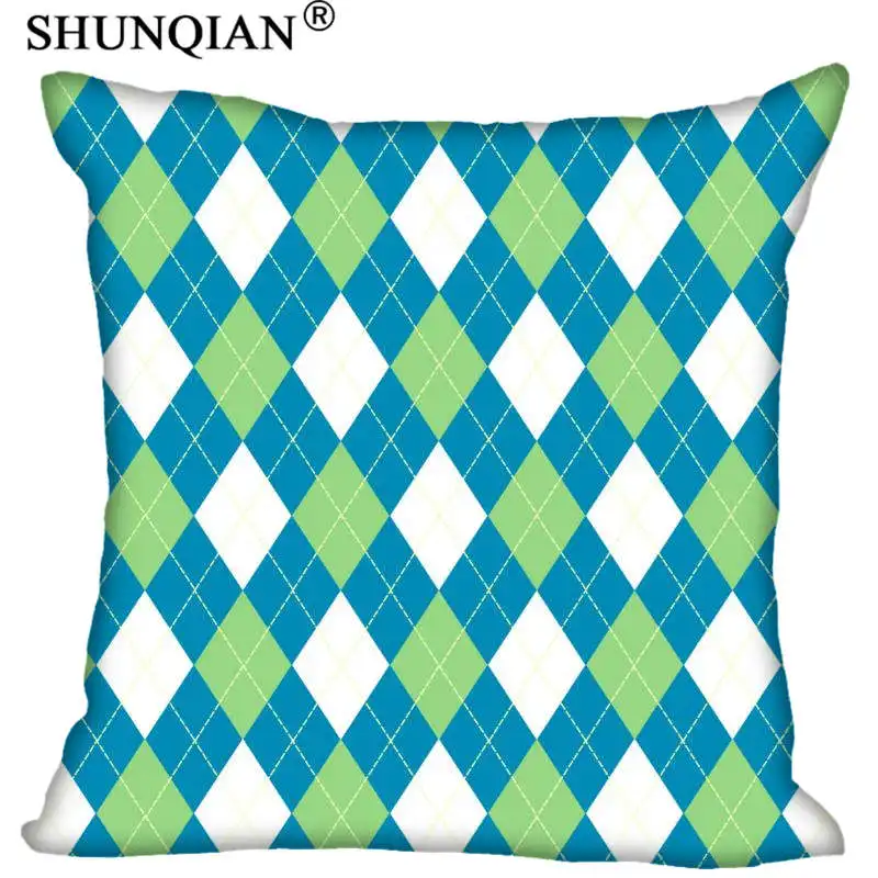 Новый заказной рисунок Argyle Наволочка на молнии с двух сторон 35x35 см 40x40 45x45 50x50 60x60