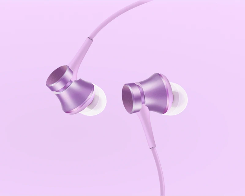 Оригинальные наушники XIAO mi Piston 3 свежая Молодежная версия mi In-Ear 3,5 мм цветные наушники для Xiao mi sumsung huawei sony iphone - Цвет: Фиолетовый