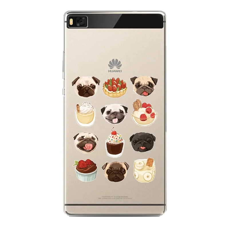 Мягкий прозрачный чехол из ТПУ с принтом для huawei P10plus P8 P9lite honor 3c 4c 6a 7 8 9 5c телефона