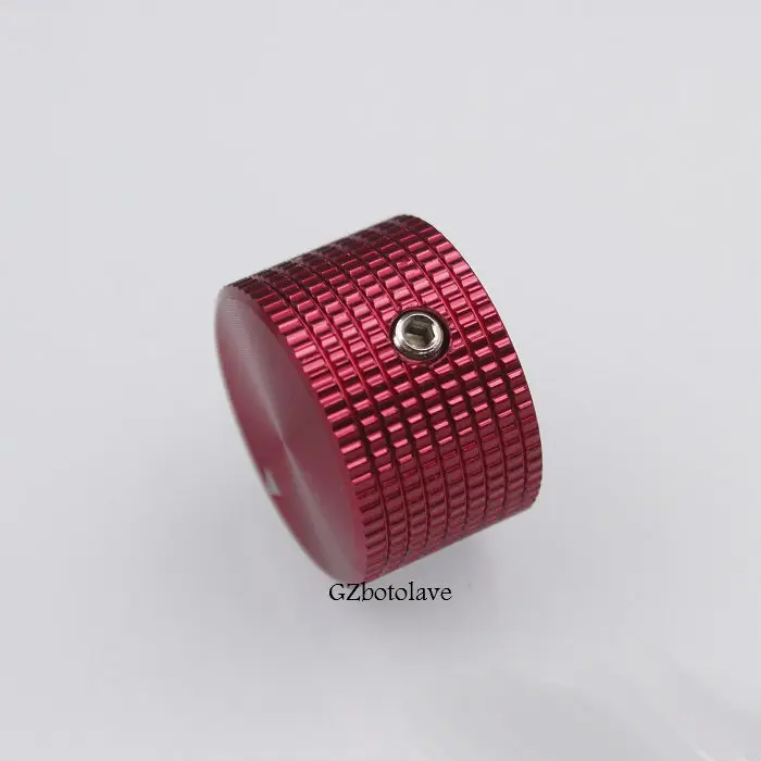 Бесплатная доставка 1 шт. синяя/красная алюминиевая ручка потенциометра крышка