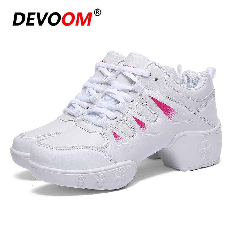 2019 Spring New Arrival Jazz Shoes Seasons Ladies for The Dance Female Aerobic Dancing Women White Sneakers E 40 | Спорт и