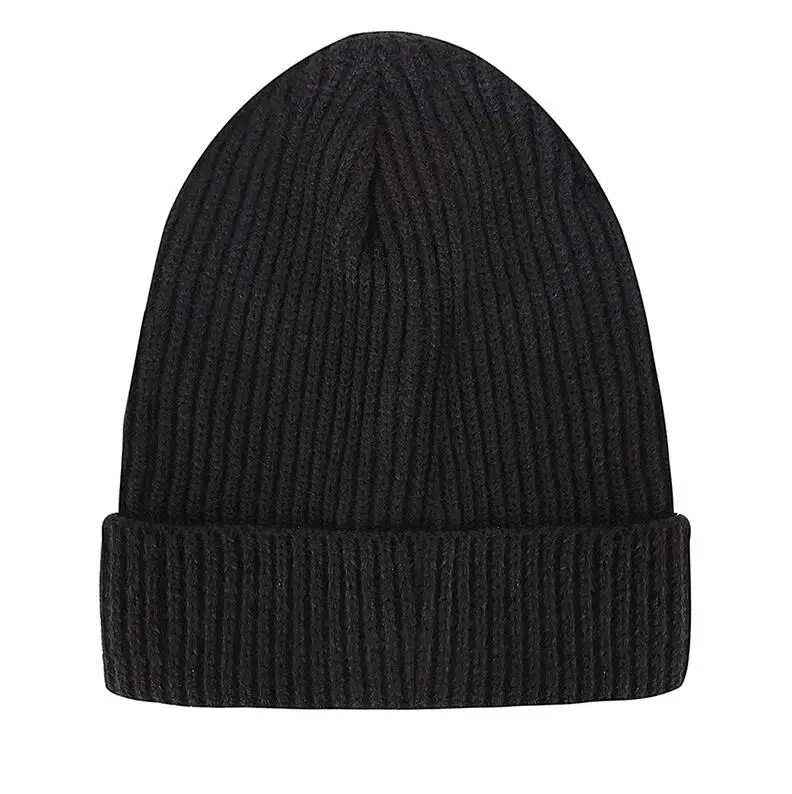 A color Winter Adult Men Knitted Beanie Casual Short Hat Mens Cap Cotton Beanies Skullies Retro Hip Hop Hat Fashion Warm Caps Women - Цвет: A color