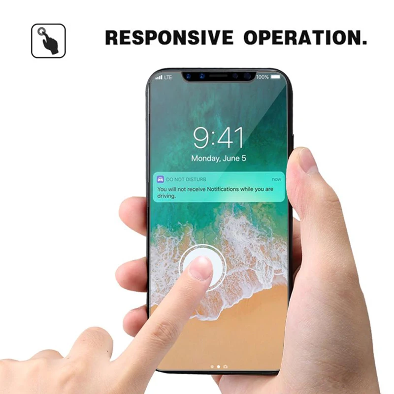 100 шт для телефона X XR Xs Max Закаленное стекло протектор экрана 9H 2.5D анти осколочная