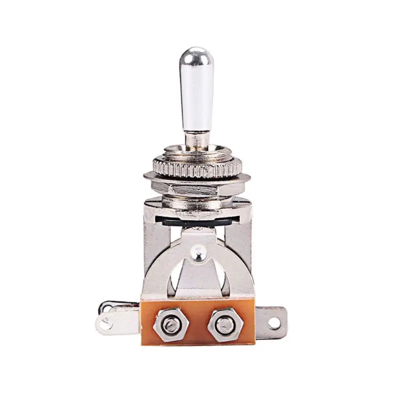 

Homeland Toggle Switch 3 Ways Pickup Selector Tone Conversion For LP SG Electric Guitar Silver 51x33x18mm