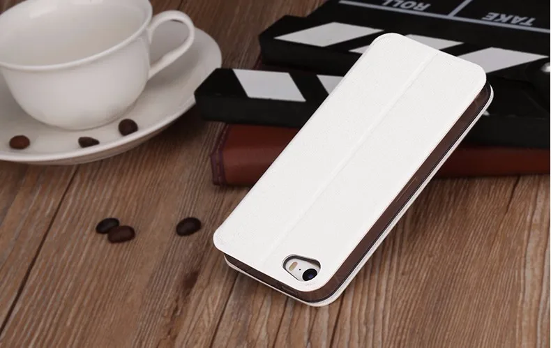 Чехол для iphone 5, 5s SE на iphone 5s mofi кожаный чехол-книжка SE ультра тонкий силиконовый кожаный Роскошный аксессуар