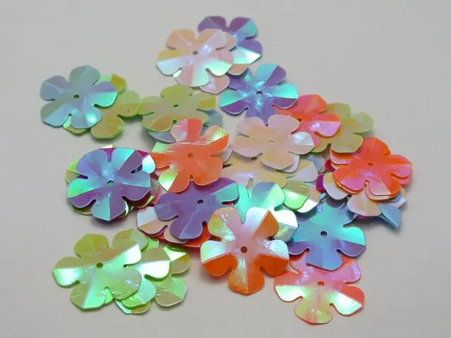 450 Mixed Color Flower loose sequins Paillettes 20mm sewing Wedding craft | Украшения и аксессуары