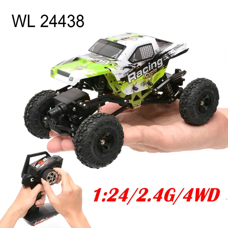 Новое поступление Wltoys 1/24 RC гоночный автомобиль масштаб 4WD внедорожный пульт