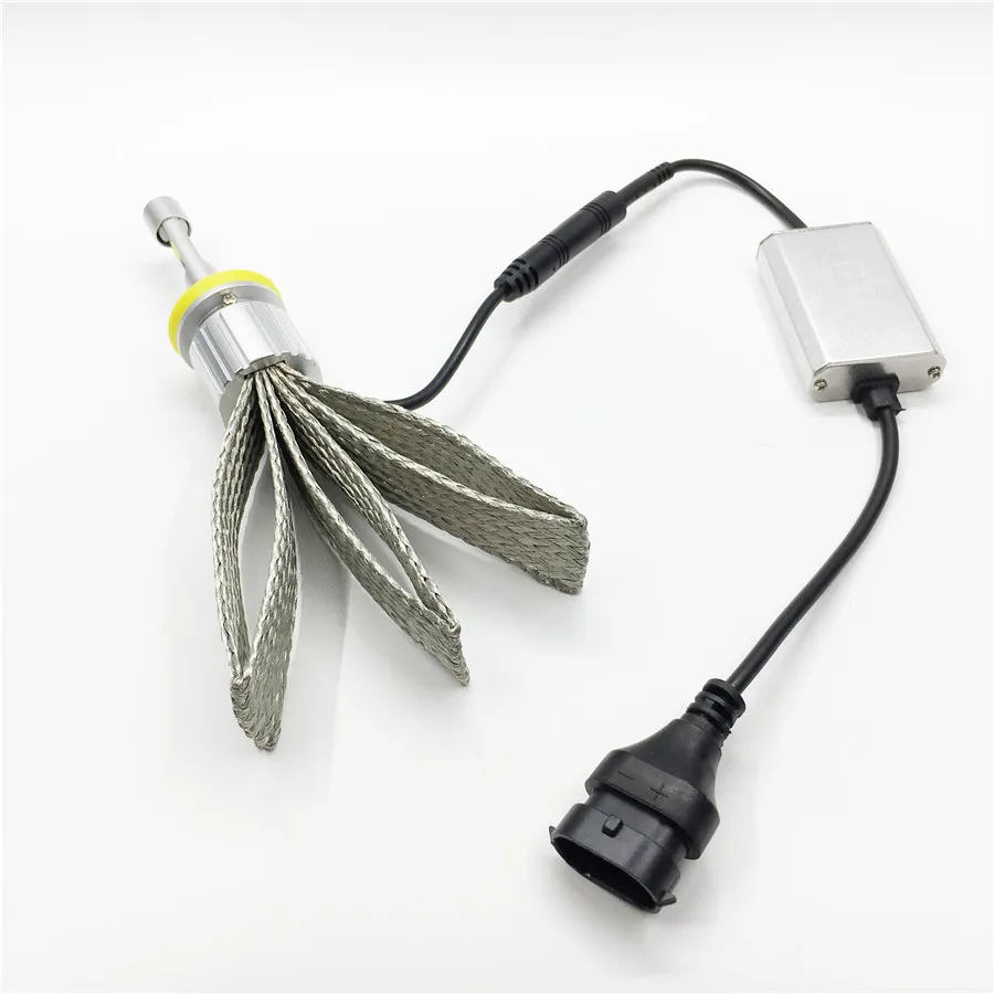 Авто-Стайлинг H11 H8 H9 светодиодный фар автомобиля 96 W 11520LM Headbulbs комплект трансформирующихся ламп Авто Передняя лампочка для фар Все в одном