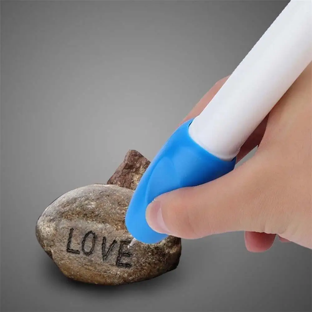 Engraving Pen Электрический гравер ручка для ювелирных изделий Металл Пластик стекло дерево резной инструмент гравер ручка вырезать 18*2,9*2,9 см аксессуары для образования - Тип лезвия: Engraving Pen