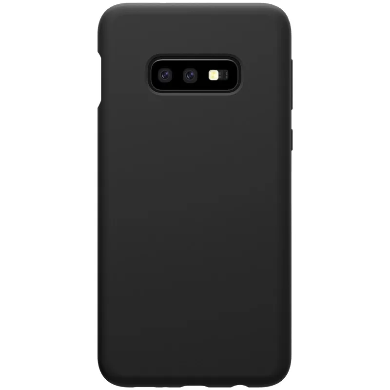 Для samsung Galaxy S10e чехол NILLKIN жидкий Гладкий силиконовый чехол для Galaxy S10 Lite роскошный защитный чехол - Цвет: Черный