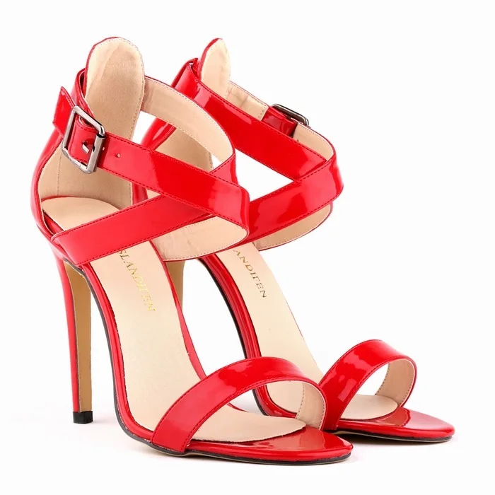 Zapatos mujer 2019 женские сандалии ремешок с пряжкой полиуретан на высоком каблуке 11 см