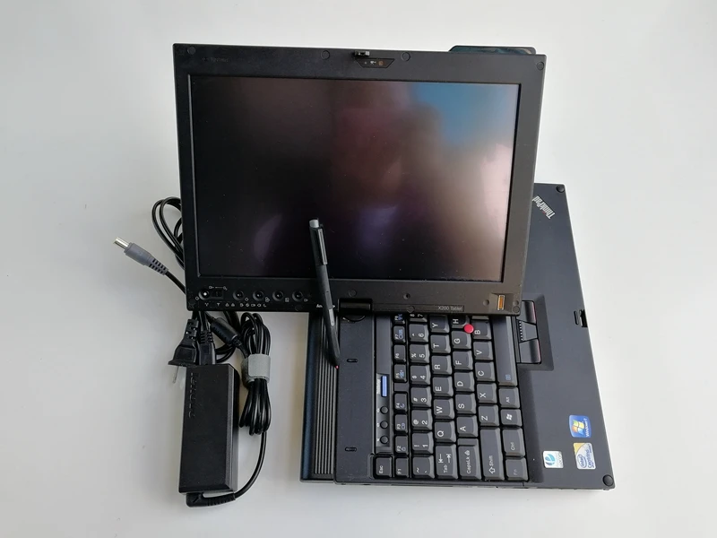 Автомобильный диагностический компьютер thinkpad x200t, ПК с сенсорным экраном, ОЗУ, 4 Гб, используемый ноутбук, можно выбрать hdd с батареей для mb star c4 c5 для icom