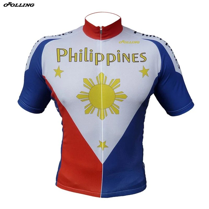 Новые Классические филиппинские флаги национальной команды Maillot Велоспорт